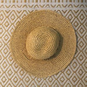Floppy straw hat